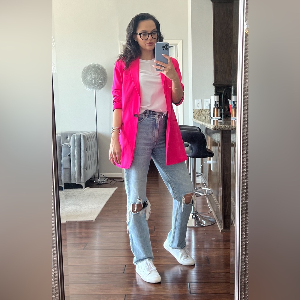 DKNY Women's Pink Blazer
